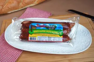 Smoked Jalapeno Chicken Sausage Packaged